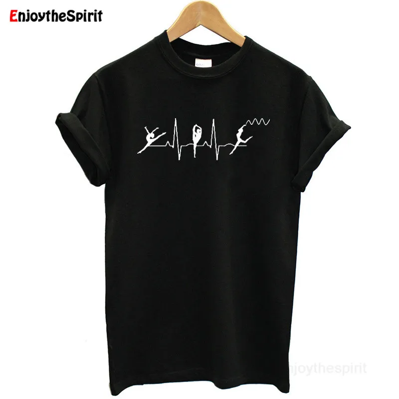 Женская футболка с графическим принтом Enjoythespirit тонкая Базовая коротким рукавом