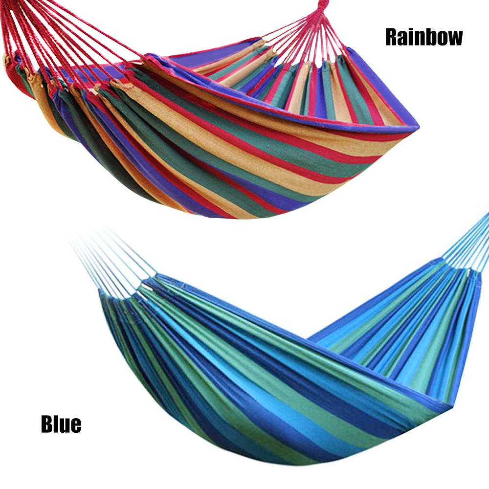 

Single / Double Hammock Camping Hiking for Backyard Patio Porch Garden Indoor Outdoor Camping Hiking Outdoor Sleeping Bag