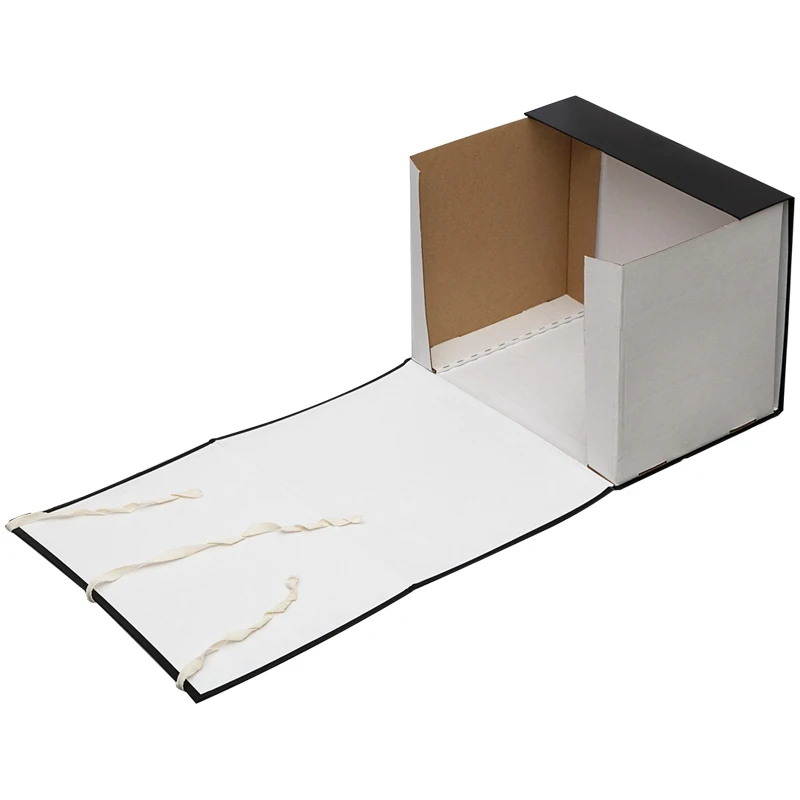 Короб архивный с завязками OfficeSpace разборный БВ 250мм ассорти клапан