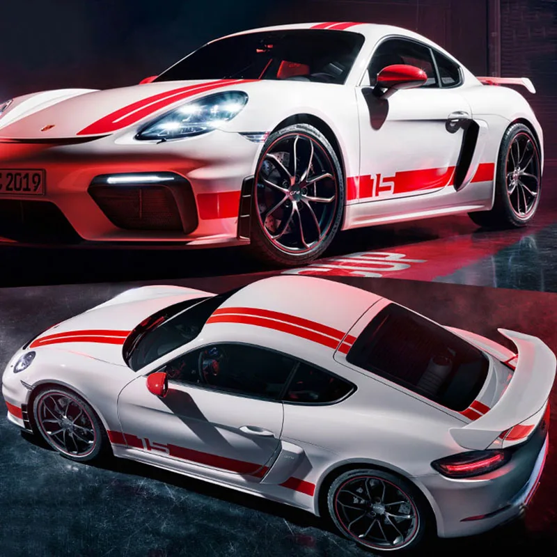 Комплект автомобильных наклеек для Porsche 718 Cayman T Boxster Body спортивные гоночные