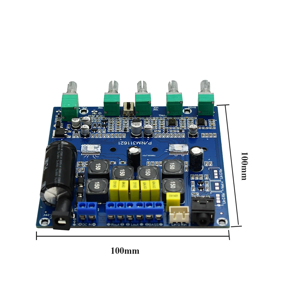 Новый TPA3116 2 1 DC 12 V 24 домашний аудио сабвуфер Pioneer с Мощность Плата усилителя 2x50 Вт +