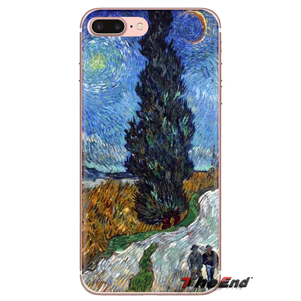 For Huawei Honor 7X V10 6C V9 6A Play 9 Mate 10 Pro Y7 Y5 P8 P10 Lite Plus GR5 2017 Transparent Soft Cover Van Gogh oil painting |