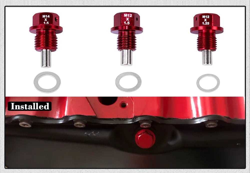 Hypertune-M12* 1,25 M12* 1,5 M14* 1,5 Магнитный моторный масляный поддон сливной фильтр адсорбционный заглушка болт HT-ODP12125/ODP1415/DOP1215