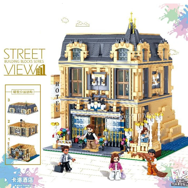 

Street View Palace Cinema Lunatic Hospital Toy Shop Afol Square The Queen Bricktoria Sanctorum CHRISTMAS Building Block Gift