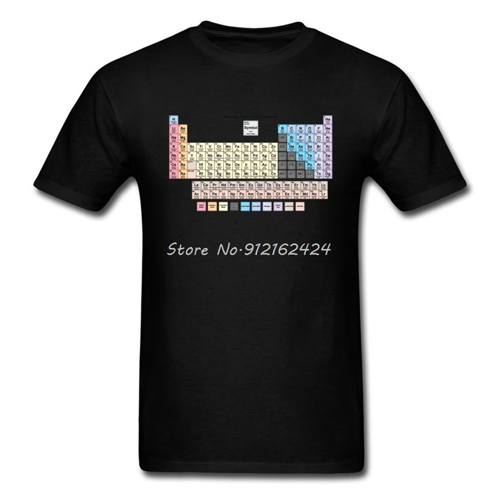 

Nh O-G Periodic Table Element Names Printed T Shirt Chemistry Theory New Tshirts Cotton April FOOL DAY Fashionable Tee Shirt Men