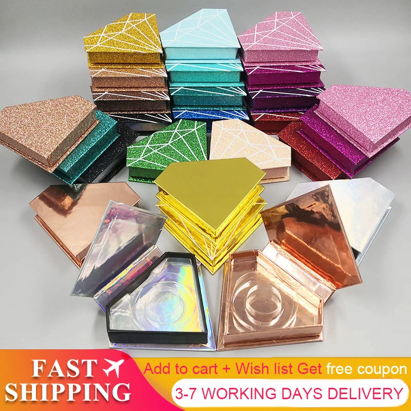 Оптовая продажа 25 мм коробки для накладных ресниц фирменная упаковка