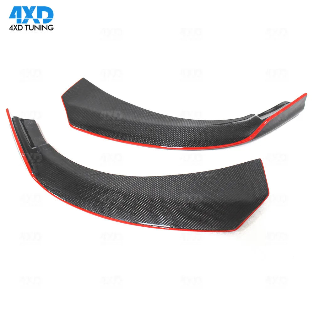 Сплиттер для губ переднего бампера из углеродного волокна Mercedes AMG W117 C117 CLA250 CLA260