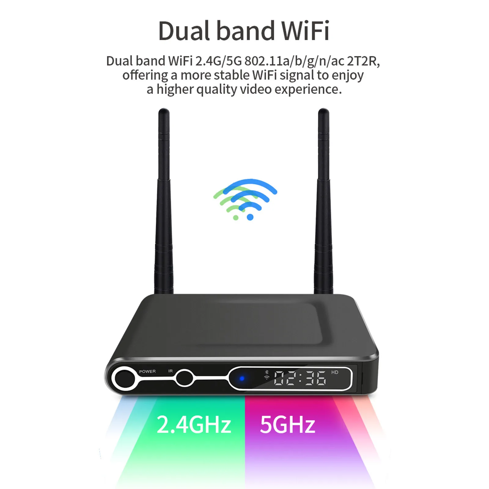 ТВ-Приставка Smart Android 9.0 S922X 2 ГБ 16 4 32 ГБ/64 Гб 4G 5G WiFi телеприставка 1000M LAN H.265 VP9