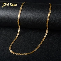 zea dear jewelry fashion 750 copper link necklaces chains for women man high quality classic trendy for daily wear anniversary