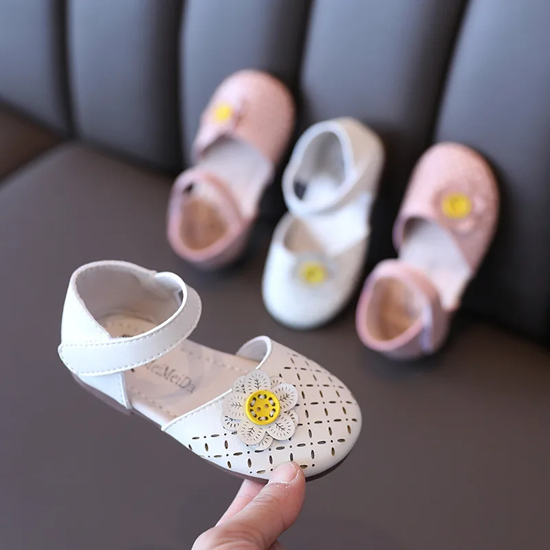 

Fashion Flower Baby Sandals For Girls Princess Shoes Kids Children'S Summer Sandals Beach Flats Toddlers Shoes 2021 1- 6 Years
