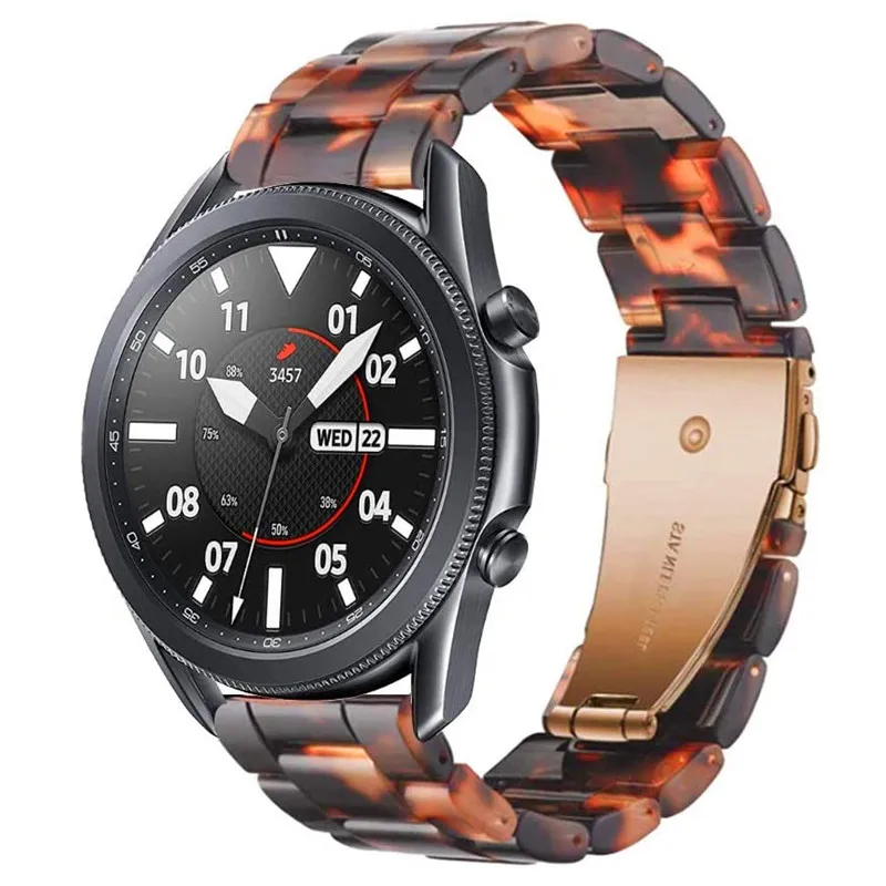 

Strap For Samsung Galaxy Watch 3 45mm 41mm Band Resin Bracelet Active 2 40mm 44mm Watchabnds For Huawei Watch GT 2 Amazfit GTR 2