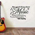 Виниловая цитата, настенная наклейка, домашний декор, сделай сам, обои, съемные настенные наклейки, одна вещь о музыке, Боб Марли, CX1681