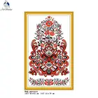 Joy Sunday красный узор, двухцветная вышивка нить простой Набор для вышивки крестом 11CT14CT рукоделие полный набор для рукоделия ручной работы