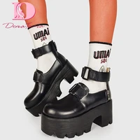 doratasia 2021 spring new ladies punk gothic pumps platform thick high heels pumps women trendy fashion street shoes woman