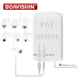 POE DC 48V To 12V 2A PoE сплиттер анти-помех 30W кабель адаптер POE Питание модуль водонепроницаемый IP65 наружного использования