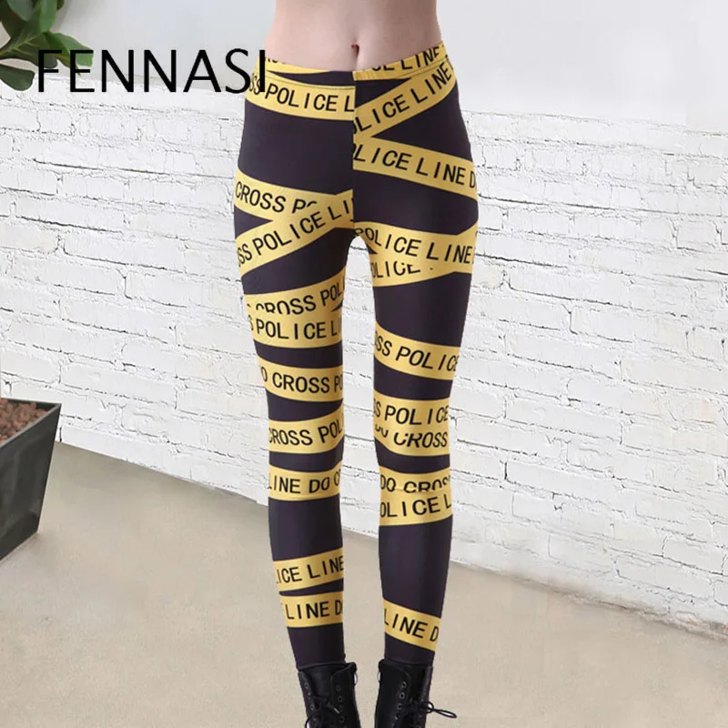 

FENNASI, сексуальные женские леггинсы с высокой талией, в полоску, с принтом, из кусков, леггинсы, женские, модные, с ленточным принтом, леггинсы