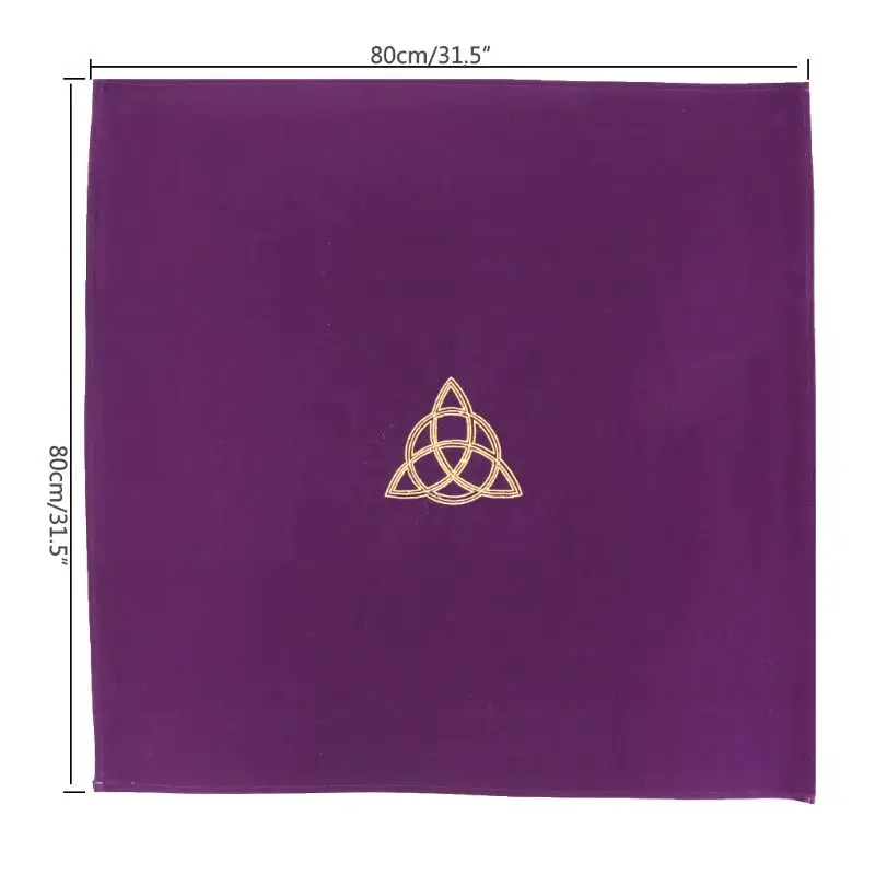 Бархатная скатерть Таро 80 × см алтарь Wicca Pentacle Sun вышивка настольная