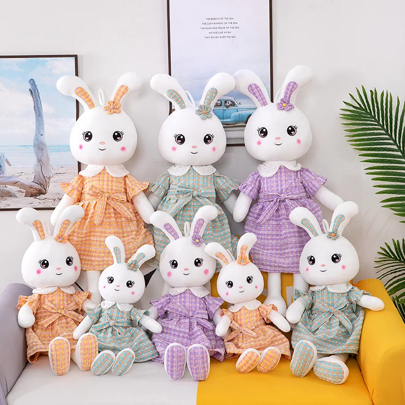 

Zqswkl 35/50/70/90cm cute rabbit doll plush toy baby soft dolls pillow hugs for car children girls birthday gift stuffed animals