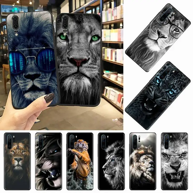 

Lion tiger animal cool Phone Case For Huawei honor Mate 10 20 30 40 i 9 8 pro x Lite P smart 2019 nova 5t