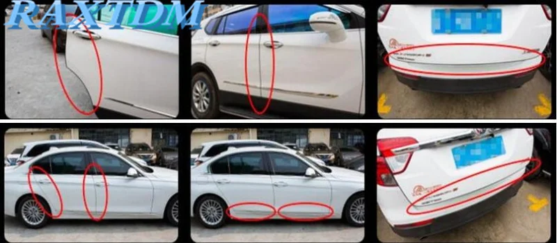 5 м автомобильный Стайлинг края двери Защита от царапин для Ford Focus 2 3 Kuga Ecosport Edge Mondeo