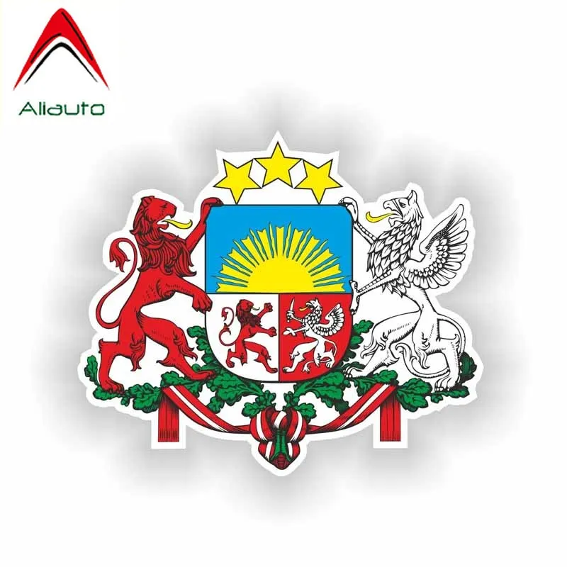 Автомобильная наклейка Aliauto Латвия герб оружия шлем автомобиль мотоцикл ПВХ