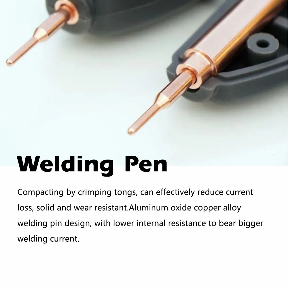 

Portable Pure Copper Handheld DIY Spot-Welding Pen Accessory for 18650 Battery with 3mm Pin
