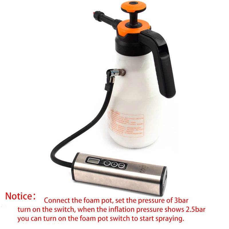 Насос для мойки автомобилей литиевый распылитель 2 л автоматический под
