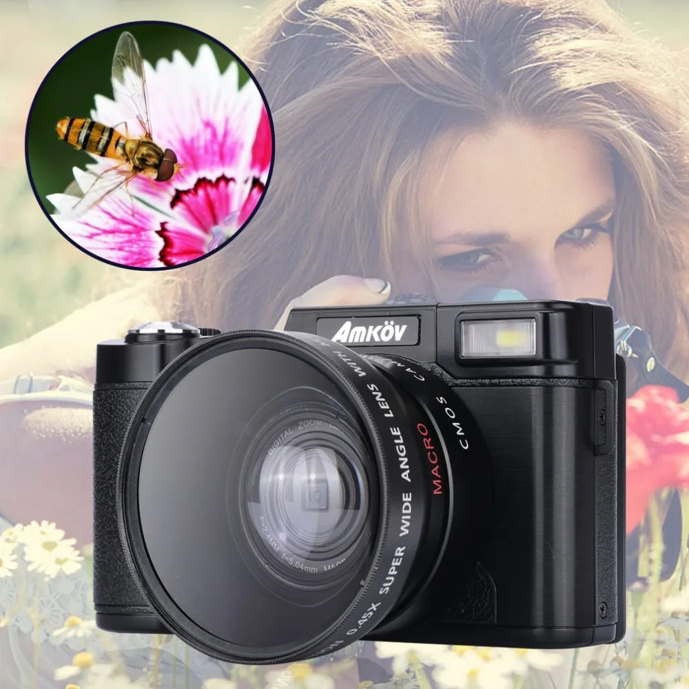 Профессиональная цифровая камера 24MP HD CDR2 4 кратный зум с широкоугольным