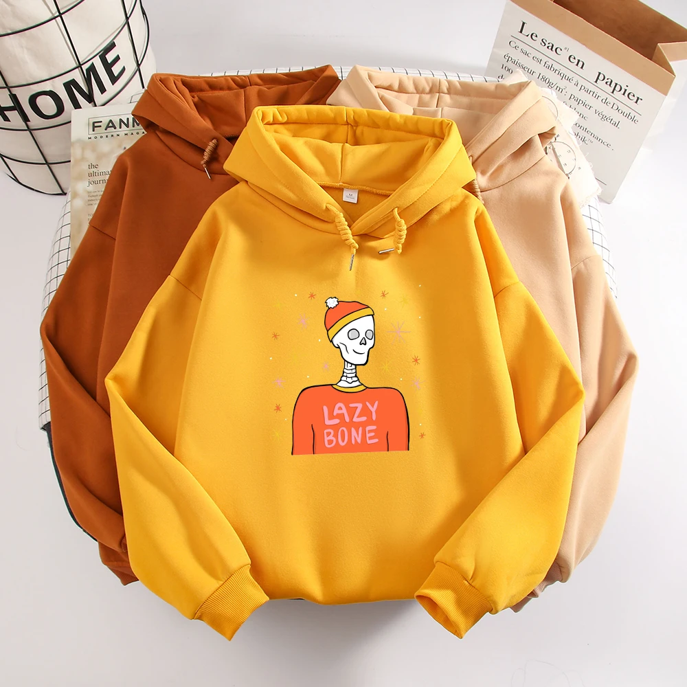 

Cartoon Print Skull Hoodie Oversized Harajuku Sweatshirt Long Sleeve Hooded Winter Warm Hoodies for Women Goth Punk Top Sudadera