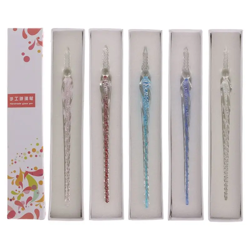 

Перьевая ручка ручной работы, из стекла, с подарочной коробкой