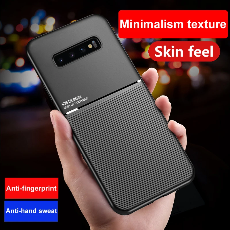 Матовый чехол с кожаной текстурой для samsung s20 a81 a51 a71 s10 s9 s8 note 10 plus 9 a50 a70 a30 a20Phone case |