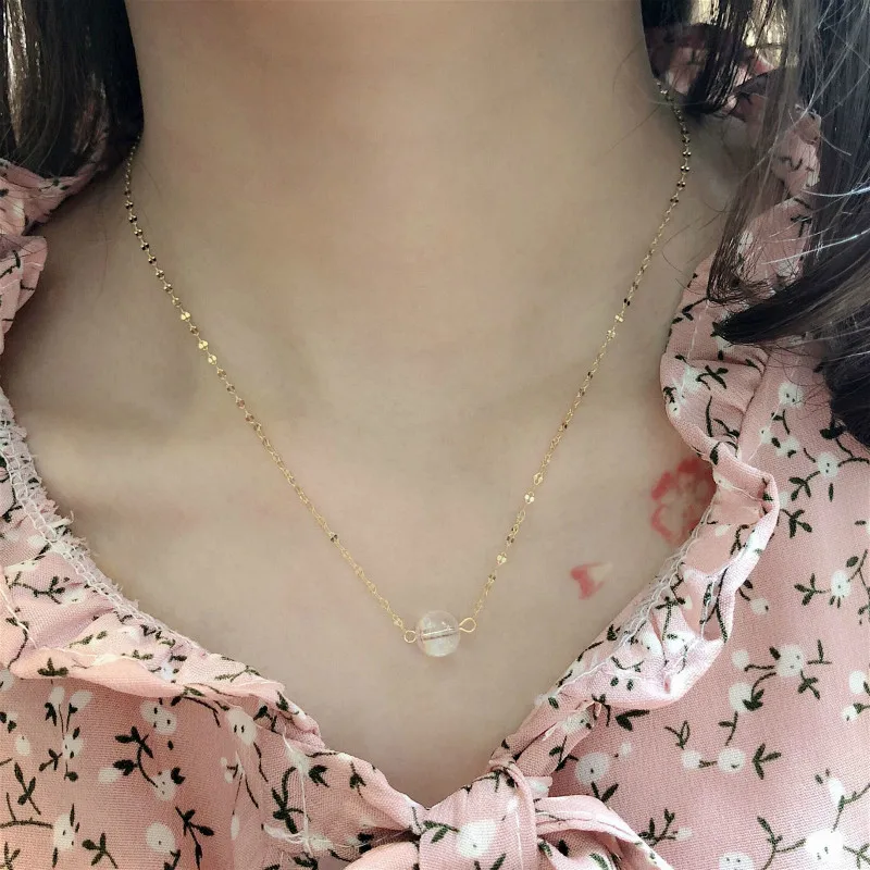 Разноцветное ожерелье с кристаллами и кулонами настоящее 925 пробы Серебряное для