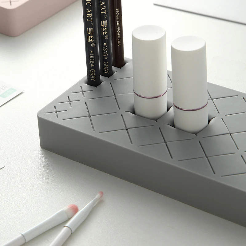 Силиконовый органайзер для макияжа губная помада серьги ящик хранения колец