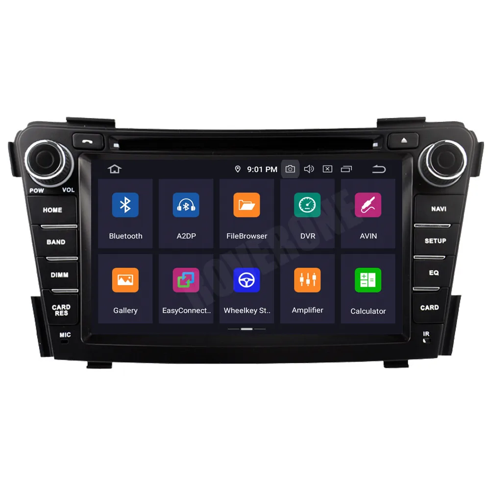 Автомагнитола RoverOne для Hyundai i40 стерео система под управлением Android 10 с DVD GPS