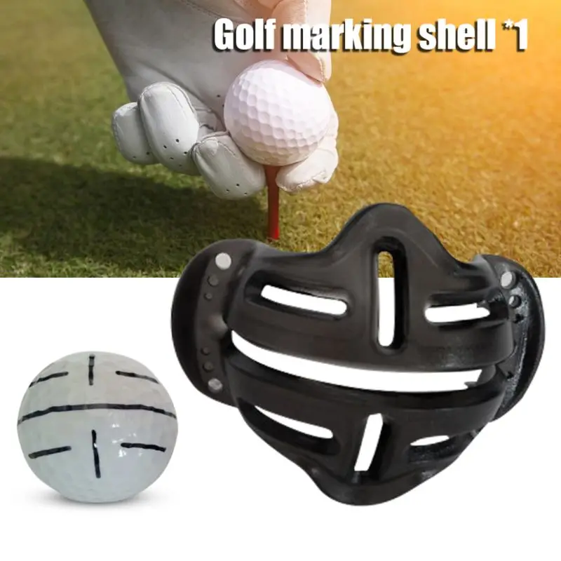 

87HF 10Pcs Golf Ball Line Marker Template Alignment Liner Mark Spot Tool Putting Marking Shell