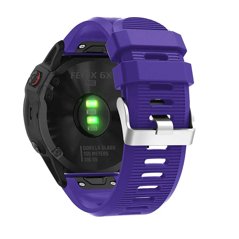 20 22 26 мм для Garmin Fenix 6S 6 6X Pro 5S 5 5X Plus удобный силиконовый ремешок смарт-аксессуары быстросъемный ремешок для часов