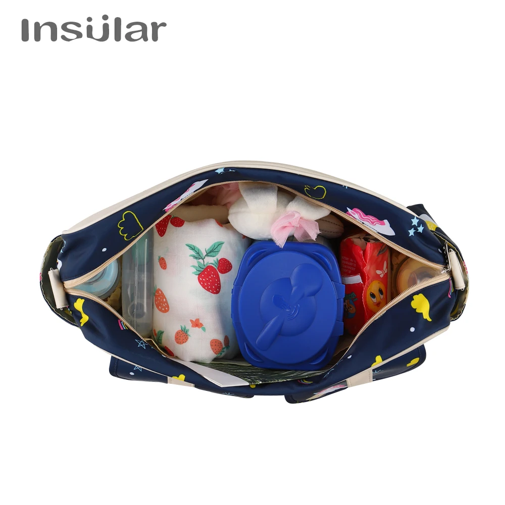 

Zipper Diaper Bags Messenger Bag Large Capacity Waterpoof Mummy Maternity Daddy Travel Nursing Shoulder Bag for Baby Care