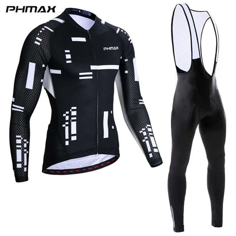 

Комплект спортивной одежды для велоспорта с длинным рукавом PHMAX Pro, Мужская велосипедная одежда Ropa Maillot Ciclismo