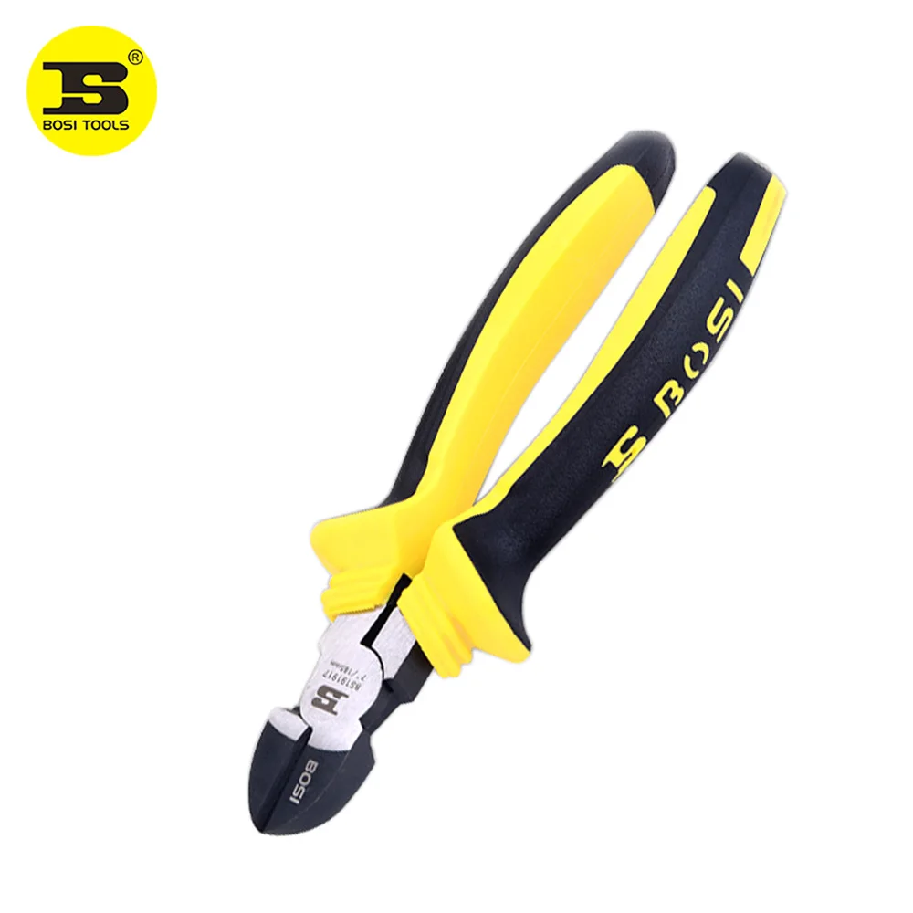 

Free Shipping BOSI 7" Diagonal Side Cutting Pliers Cutter 60#CR-V Steel