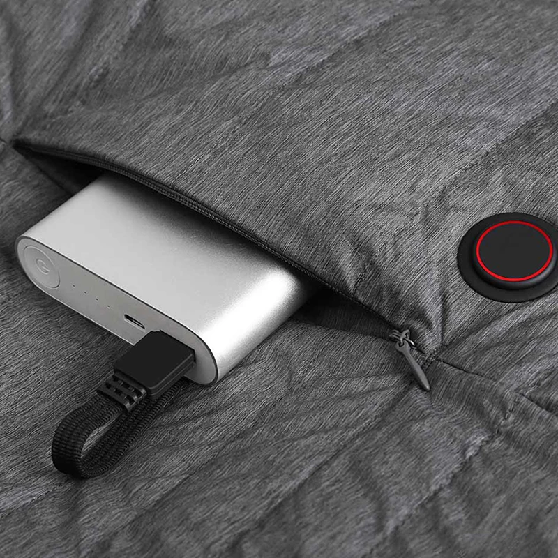 Xiaomi mijia Графен Электрический Теплый жилет на гусином пуху с USB зарядкой куртка