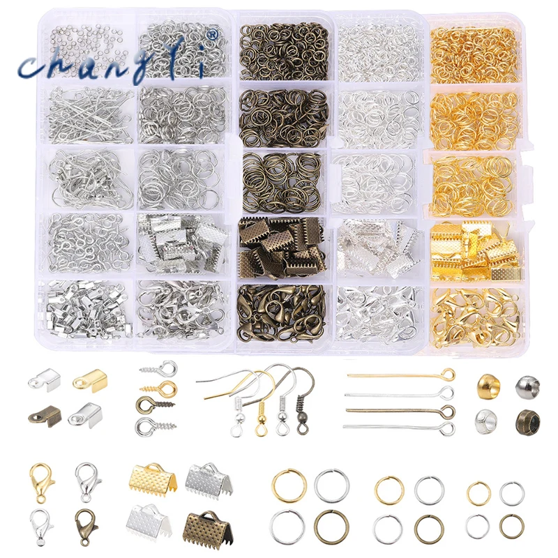 

Changyi Alloy Accessories Jewelry Findings Set Jewelry Making Tools Lobster Clasp Earring Hook Jewelry Making Supplies Kit