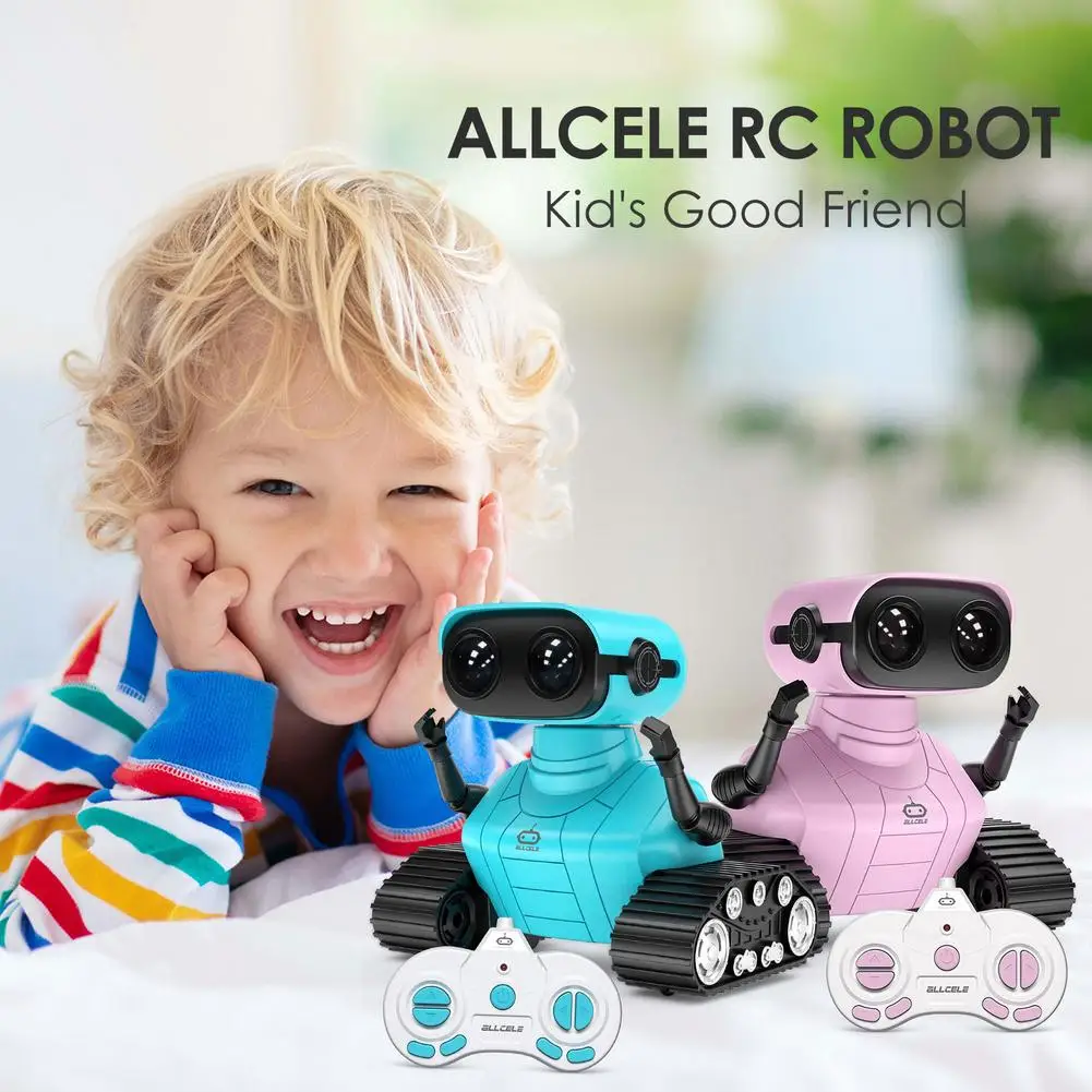 

Игрушки-роботы со светодиодными глазами, перезаряжаемые Роботы на радиоуправлении для детей, девочек и мальчиков, игрушка с дистанционным ...