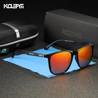 KDEAM Strong Spring Hinges Coating Polarized Sunglasses Men Light TR90 Frame Sun Glasses with Aluminum Magnesium Legs