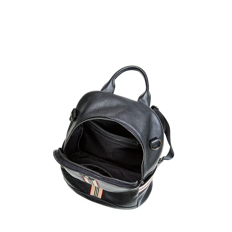 

Multifuctioanl Soft Genuine Leather Handbag Splicing High-capacity First Layer Cowhide Backpack Ladies Casual Shoulder Bag LD930