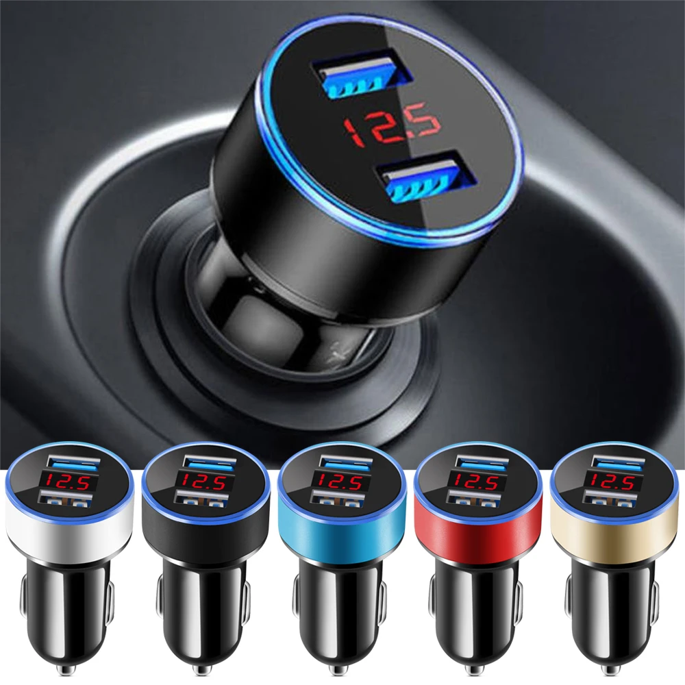 Автомобильное зарядное устройство 5 в 2110 А со светодиодный ным дисплеем
