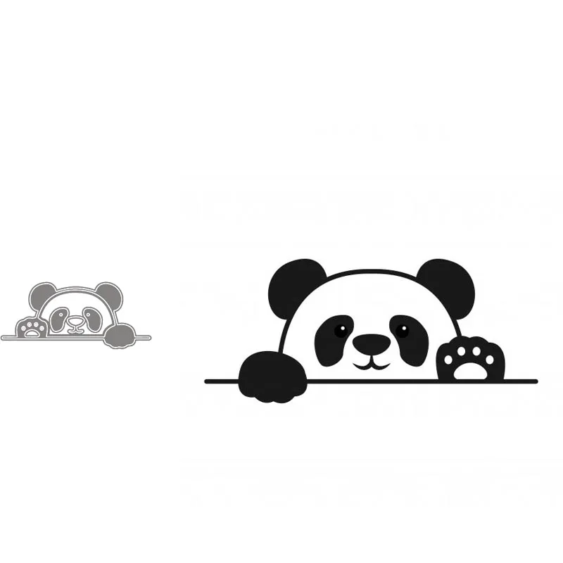 

Metal Cutting Dies Panda Stencils For DIY Scrapbooking Decorative Embossing Handcraft Die Cutting Template