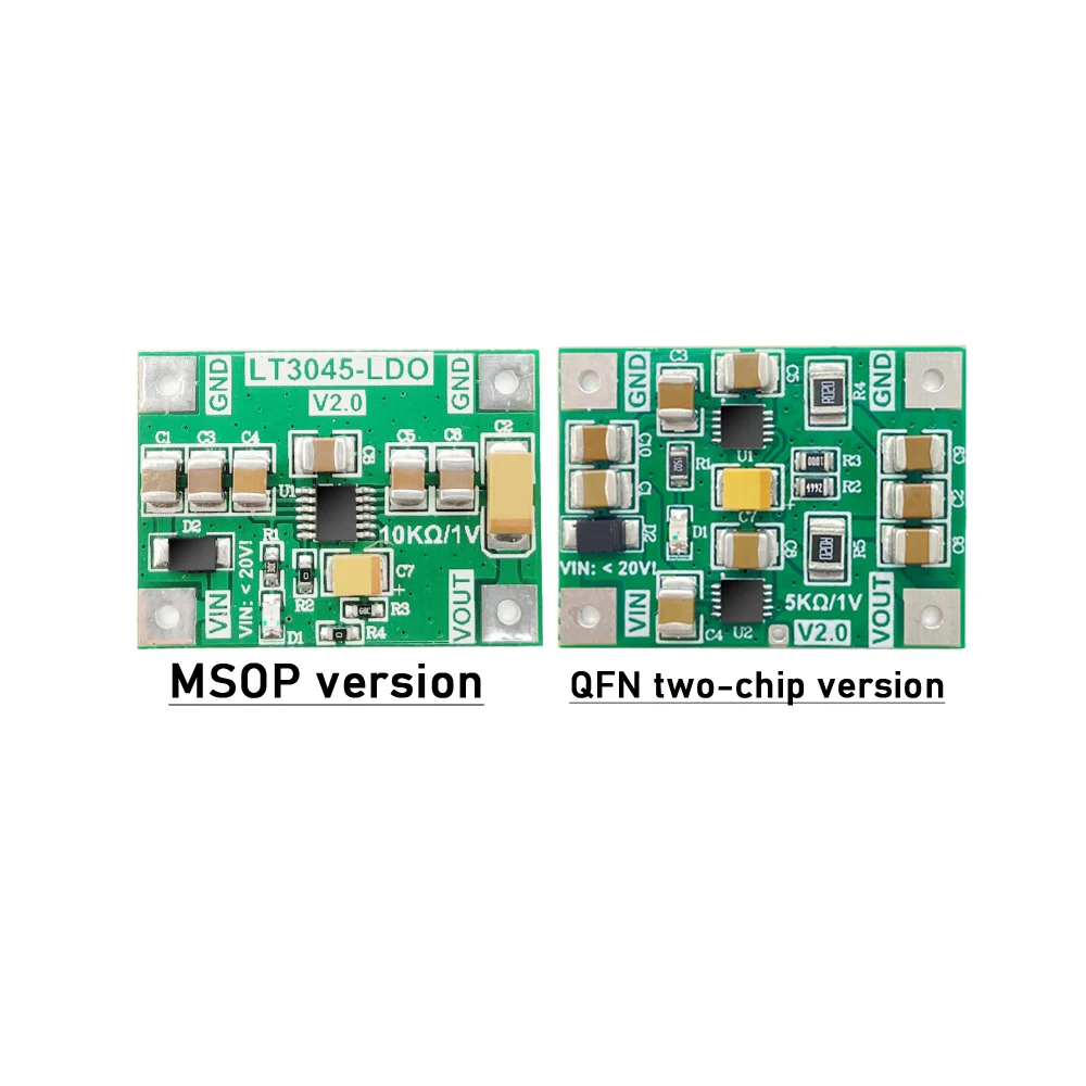 LT3045 LDO Низкошумный линейный Регулируемый релейный модуль понижающее выходное
