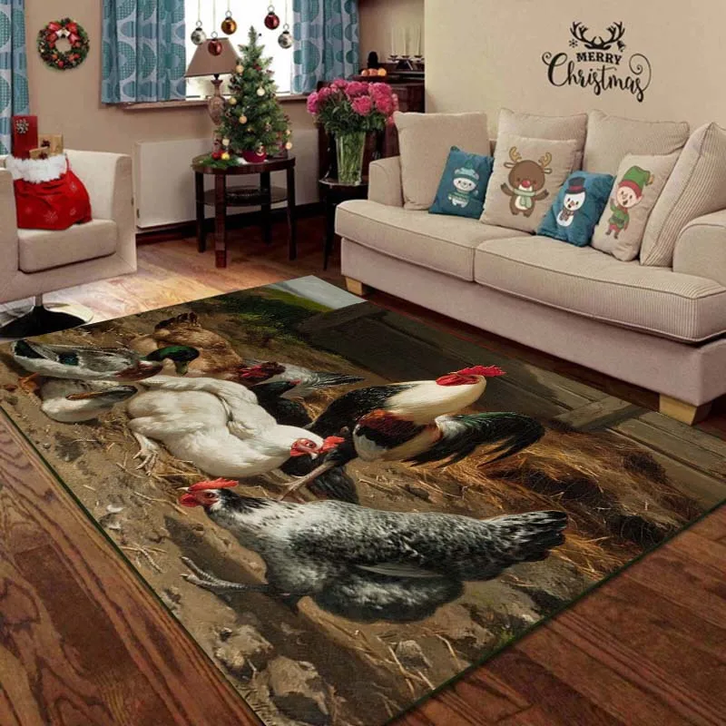 Ковер на петух Полиэстеровые коврики для спальни зоны роскошные ковровые