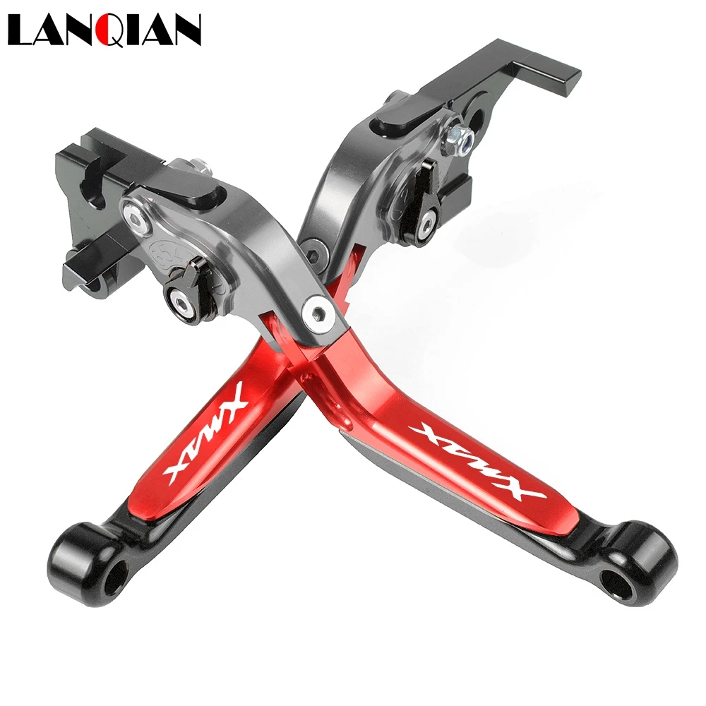 

Motorcycle Accessories CNC Adjustable Brake Clutch Levers With LOGO For YAMAHA X MAX300 X-MAX300 XMAX300