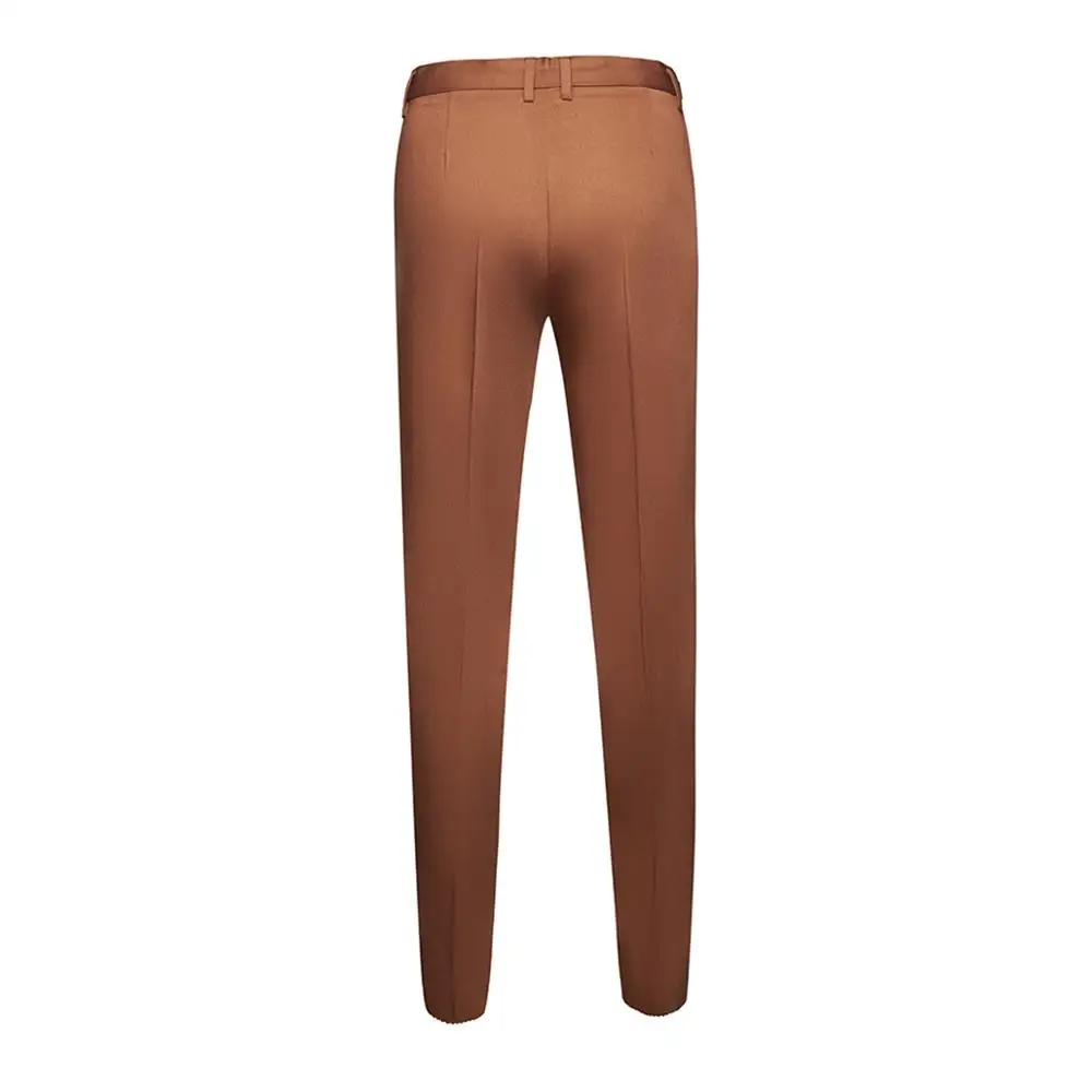 Мужской однотонный повседневный костюм из двух предметов (пиджак + брюки) для